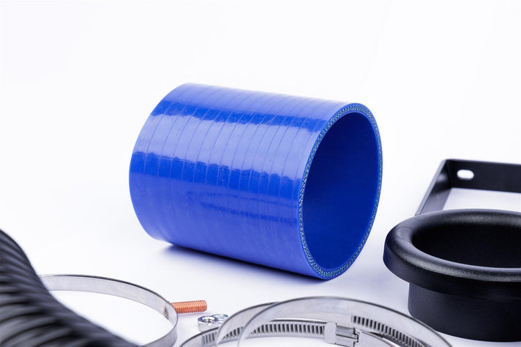 Ramair Performance Pleated Induction Kit for VW MK5 Golf R32 3.2 V6 - Blue Hoses - Wayside Performance 