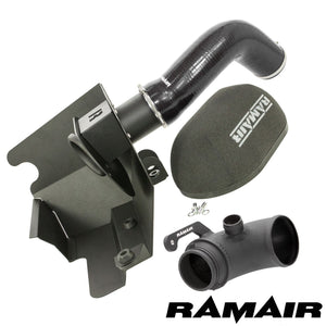 Ramair Performance Foam Induction Kit With Turbo Elbow for 2.0 TSI MQB VAG - Black Hose - Wayside Performance 