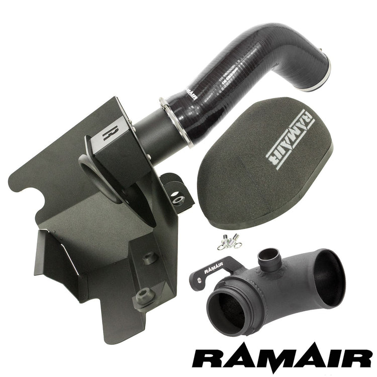 Ramair Performance Foam Induction Kit With Turbo Elbow for 2.0 TSI MQB VAG - Black Hose - Wayside Performance 