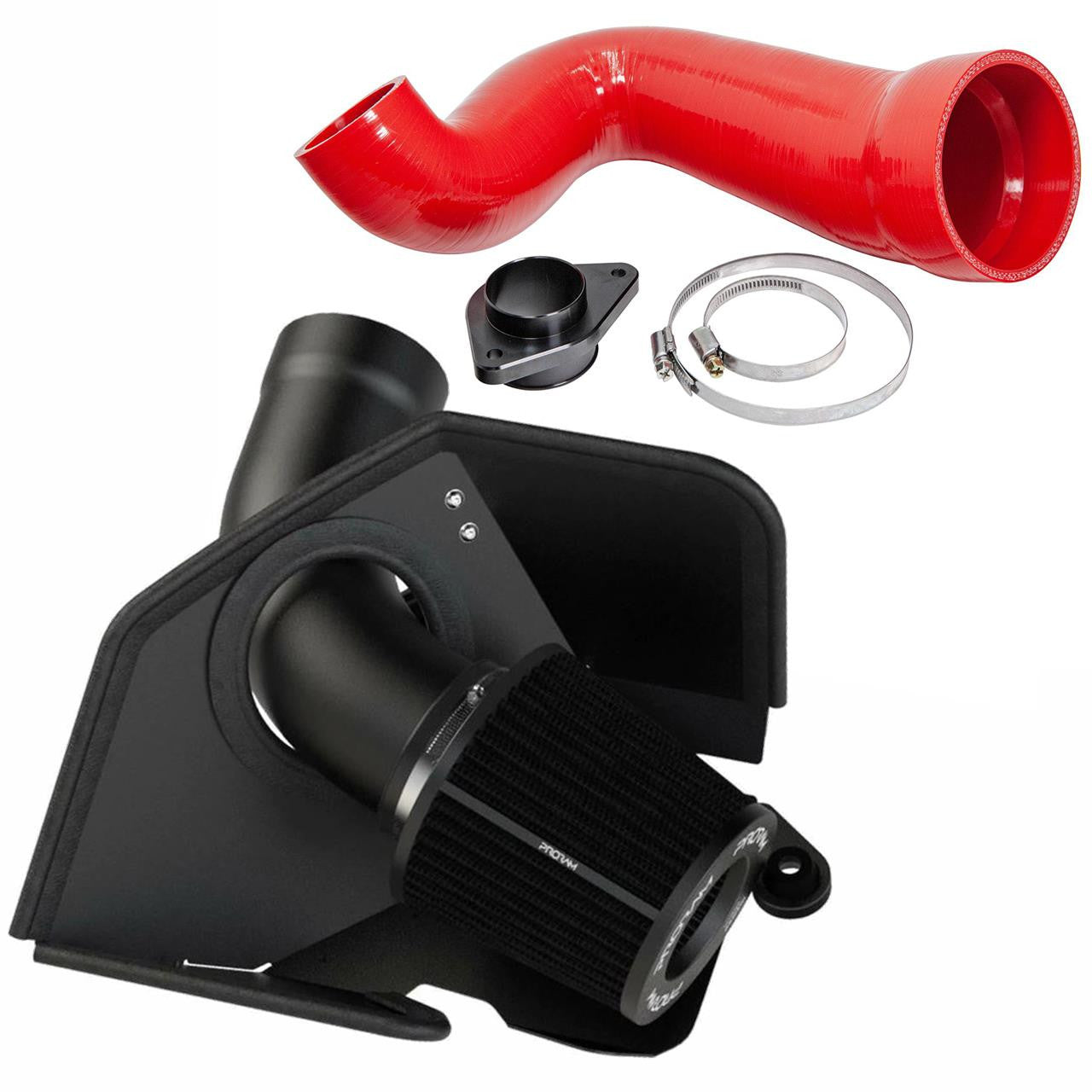 Ramair Performance Induction Kit with Turbo Inlet for VW MK8 1.5 TSI - Red Hose - Wayside Performance 