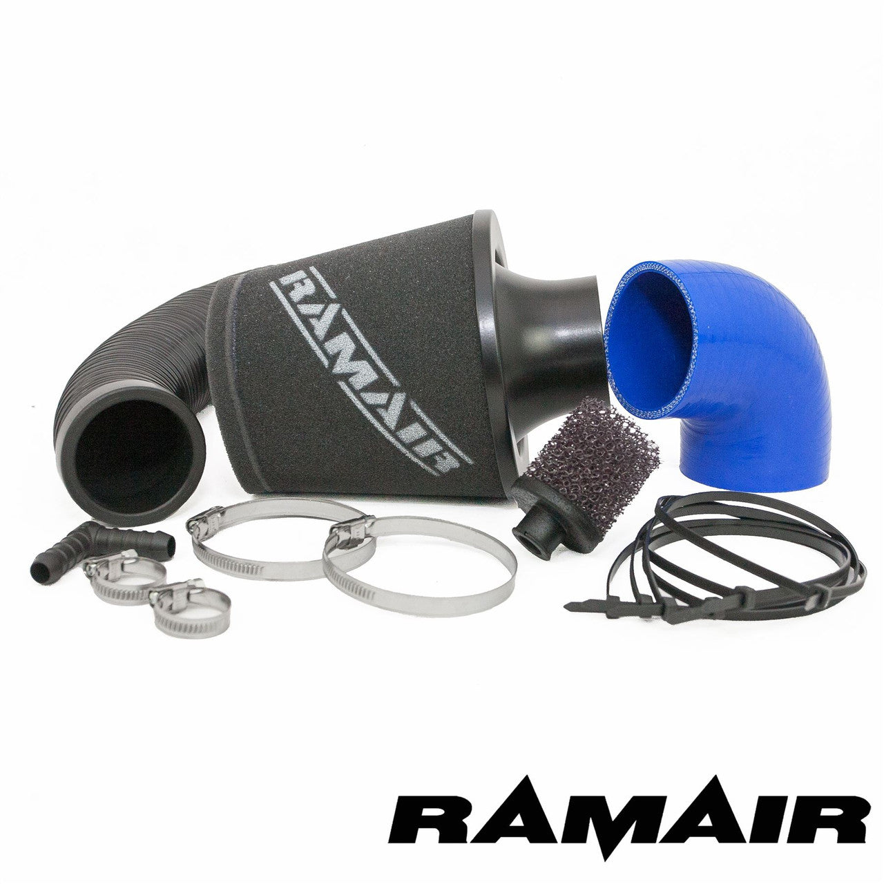 Ramair Performance Foam Induction Kit for Ford Fiesta ST150 MK5 - Blue Hose - Wayside Performance 