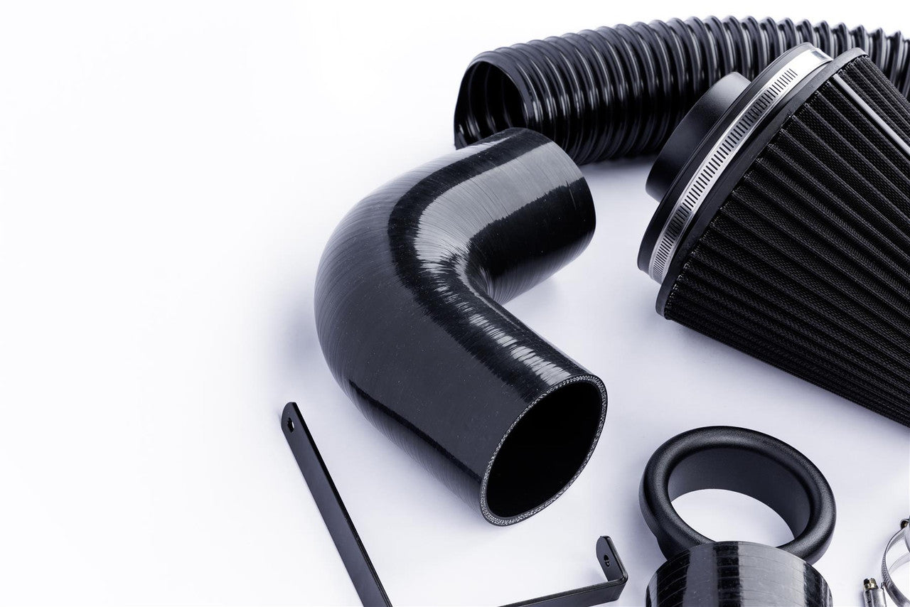 Ramair Performance Pleated Induction Kit for VW MK5 Golf R32 3.2 V6 - Black Hoses - Wayside Performance 