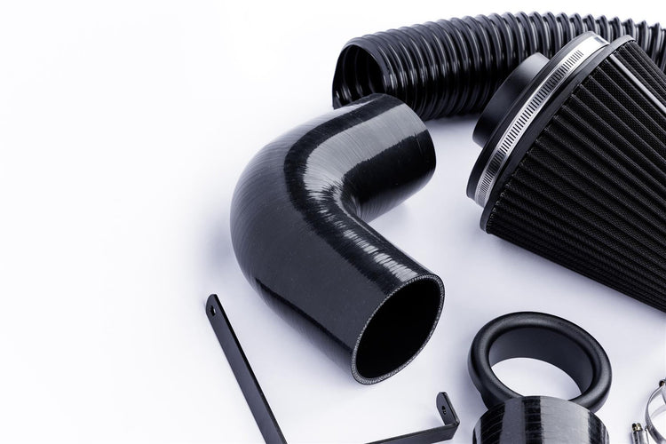 Ramair Performance Pleated Induction Kit for VW MK5 Golf R32 3.2 V6 - Black Hoses - Wayside Performance 