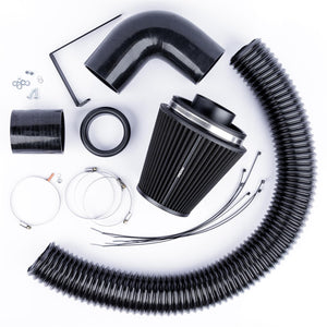 Ramair Performance Pleated Induction Kit for VW MK5 Golf R32 3.2 V6 - Black Hoses - Wayside Performance 