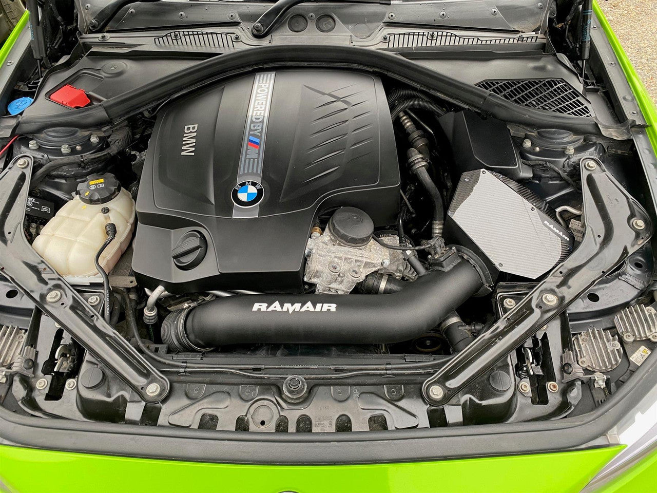 Ramair Performance Pleated Induction Kit With Carbon Lid to fit BMW 135i 235i M2 3.0T N55 - Wayside Performance 