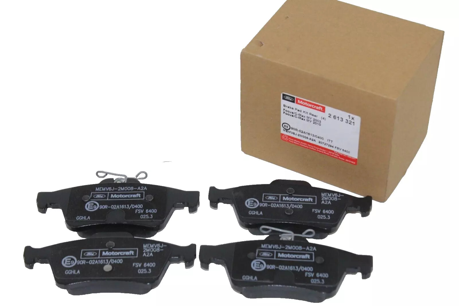 MK2 Focus ST ST225 Rear Brake Pads Genuine Ford