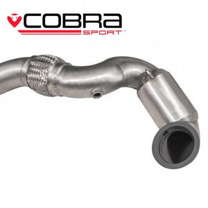 Cobra Sport Front Downpipe Performance Exhaust VW Golf R (Mk7.5) 2.0 TSI (5G) (18-20) - Wayside Performance 