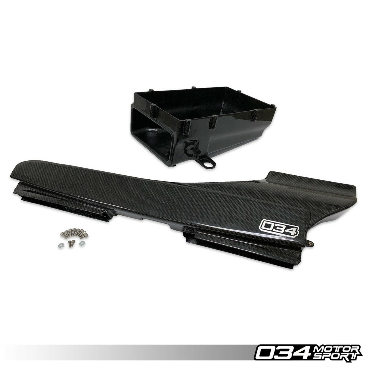 034Motorsport Carbon Fibre Lower Intake Box + Air Duct - TTRS 8S/RS3 8V Daza - Wayside Performance