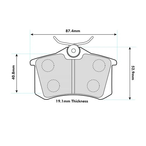 PBS Rear Performance Brake Pads for Renault Megane 225/250/265  1192 - Wayside Performance 