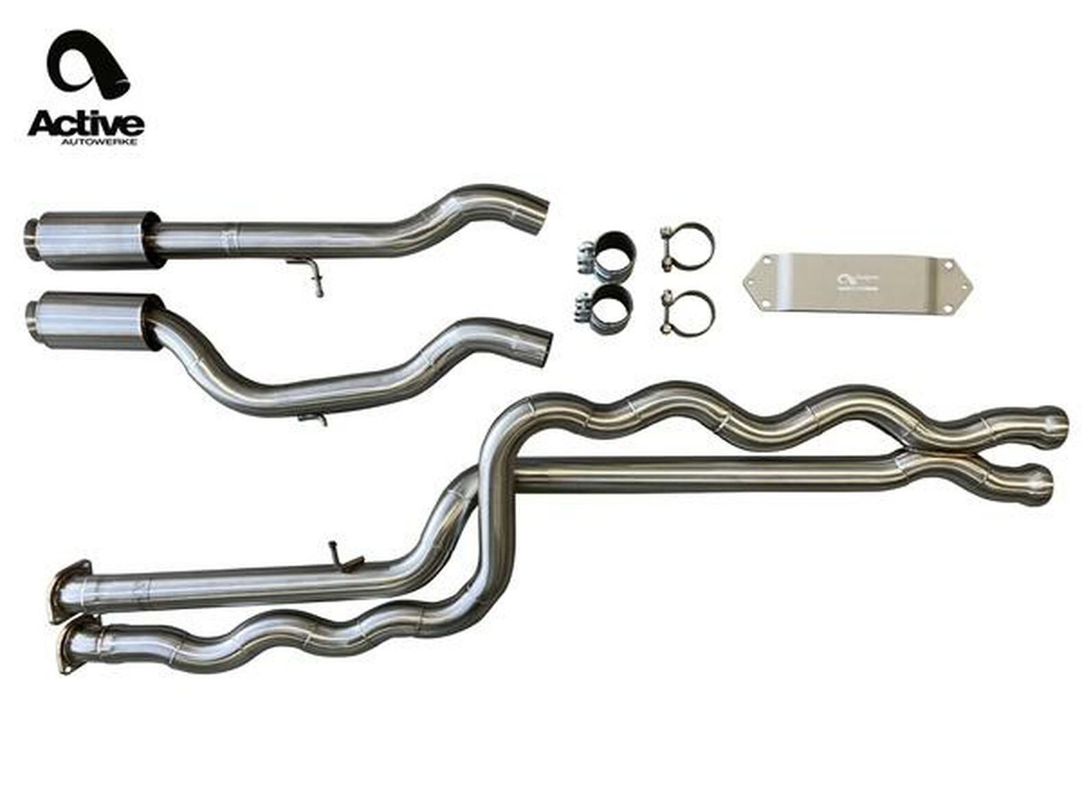 Active Autowerke Equal Length Mid Pipe Resonated - F87 LCI M2 Comp - Wayside Performance 