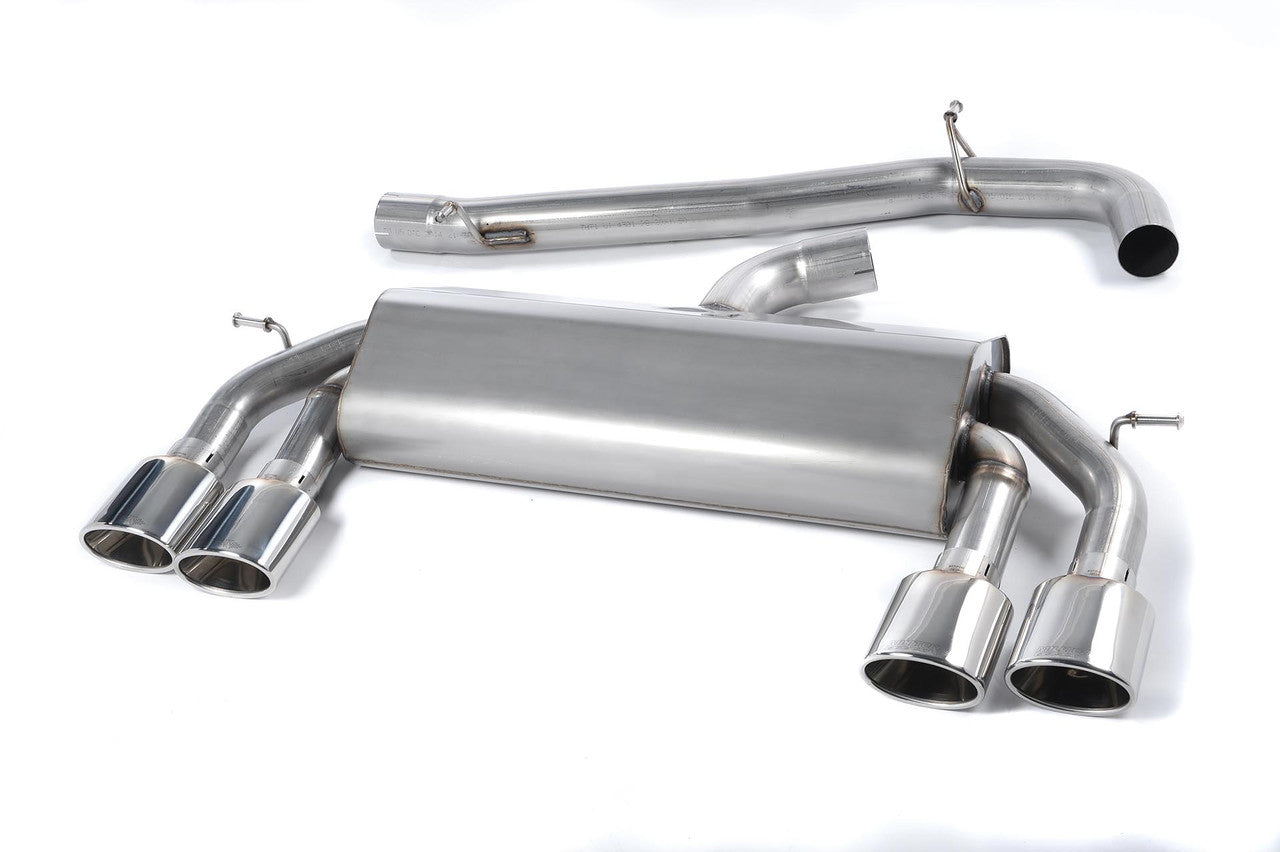 Milltek 'Non-Valved' Race Cat-Back Exhaust - VW Golf 'R' Mk7 - Wayside Performance 