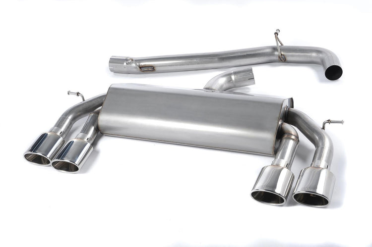 Milltek 'Non-Valved' Race Cat-Back Exhaust - VW Golf 'R' Mk7 - Wayside Performance 