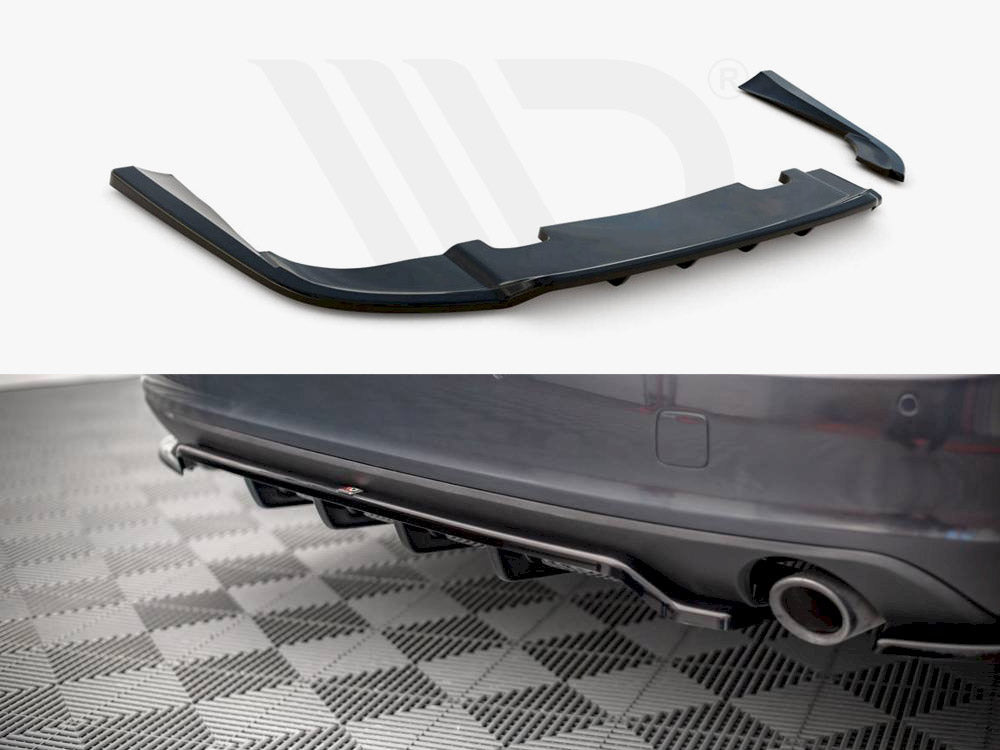 Central Rear Splitter V.1 (Vertical Bars) Volvo V90 Mk2 - Wayside Performance 