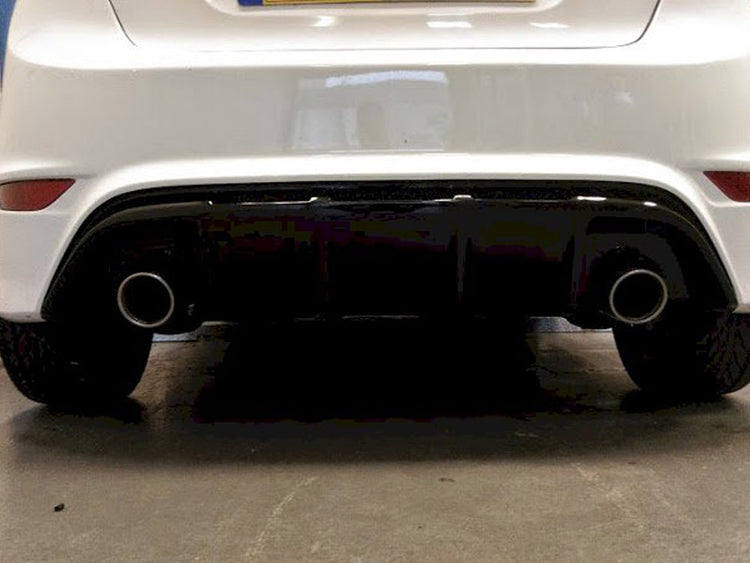 Ford Fiesta Mk7 High Quality Dual Exit Stainless Steel Axle-back Exhaust System With Silencer and Exhaust Pipes - Wayside Performance 