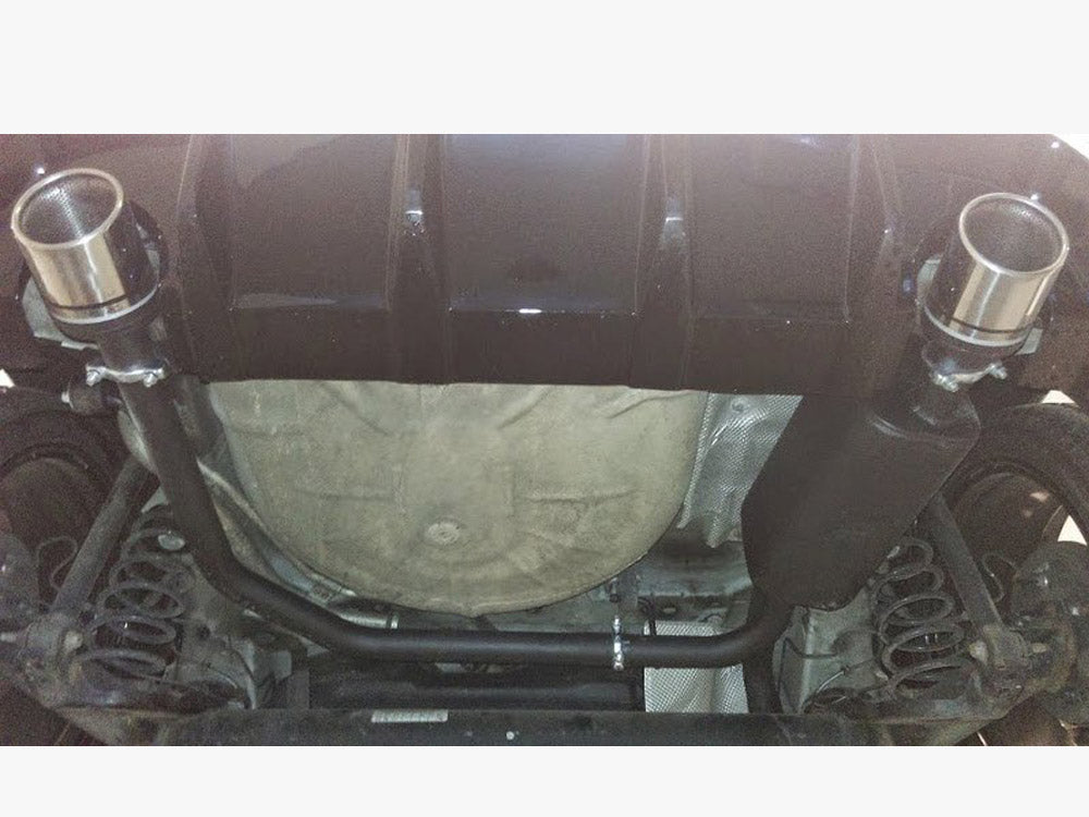 Ford Fiesta Mk7 High Quality Dual Exit Stainless Steel Axle-back Exhaust System With Silencer and Exhaust Pipes - Wayside Performance 