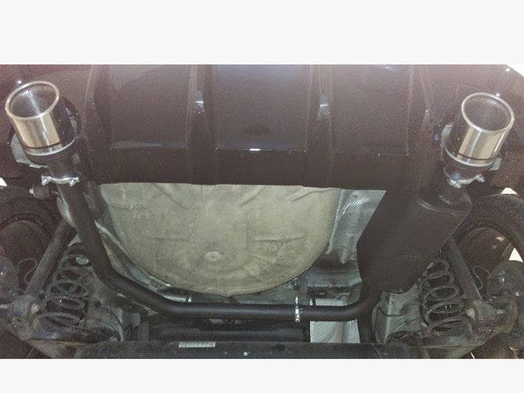 Ford Fiesta Mk7 High Quality Dual Exit Stainless Steel Axle-back Exhaust System With Silencer and Exhaust Pipes - Wayside Performance 