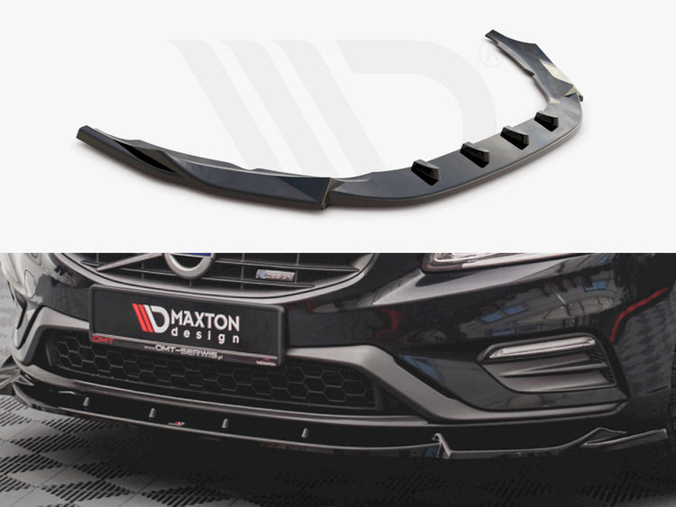 Front Splitter V1 Volvo S60 R-design MK2 (2014-2018) - Wayside Performance 