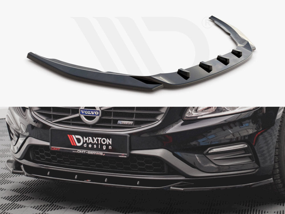 Front Splitter V2 Volvo S60 R-design MK2 (2014-2018) - Wayside Performance 