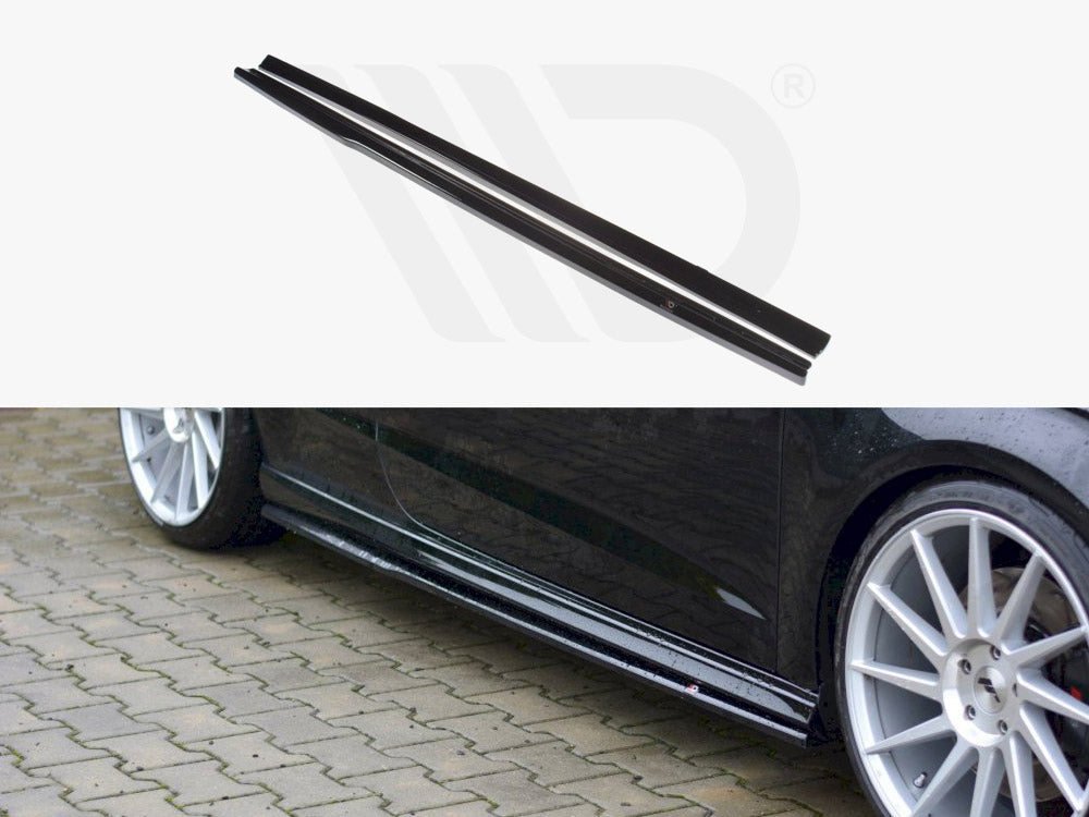 Maxton Design Side Skirts Diffusers Audi S3 / A3 S-line 8v / 8v Fl Hatchback - Wayside Performance 