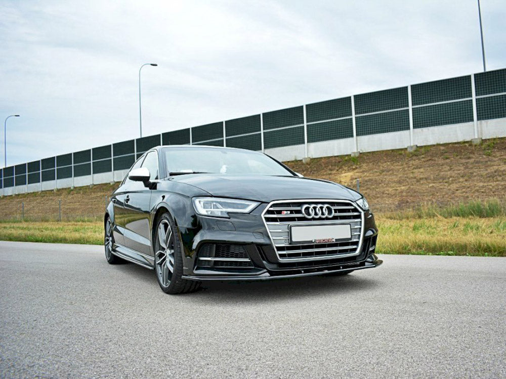 Maxton Design Front Splitter V.1 Audi S3 / A3 S-line 8v Facelift Sedan (2016-2020) - Wayside Performance 
