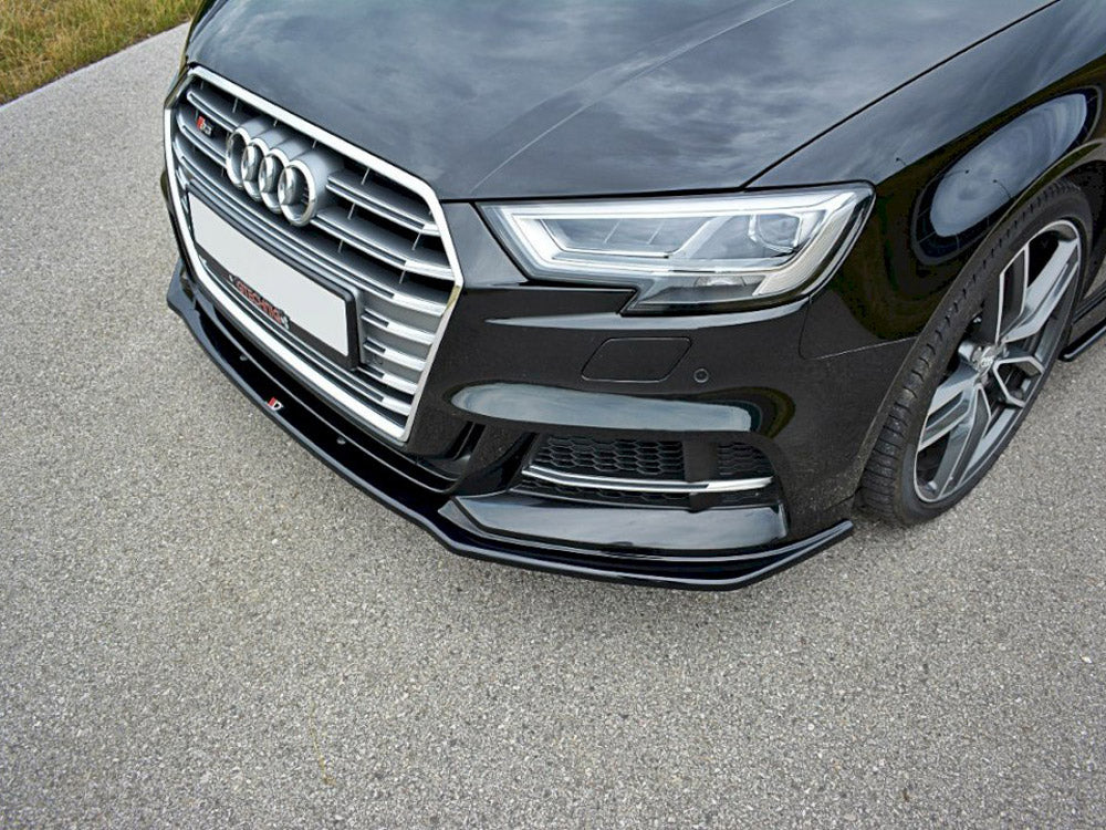 Maxton Design Front Splitter V.1 Audi S3 / A3 S-line 8v Facelift Sedan (2016-2020) - Wayside Performance 