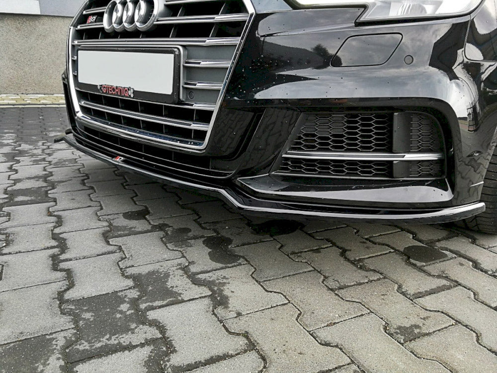 Maxton Design Front Splitter V.2 Audi S3 / A3 S-line 8v Facelift Sedan (2016-2020) - Wayside Performance 