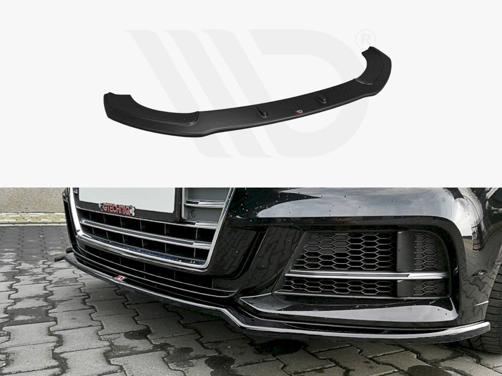 Maxton Design Front Splitter V.2 Audi S3 / A3 S-line 8v Facelift Sedan (2016-2020) - Wayside Performance 