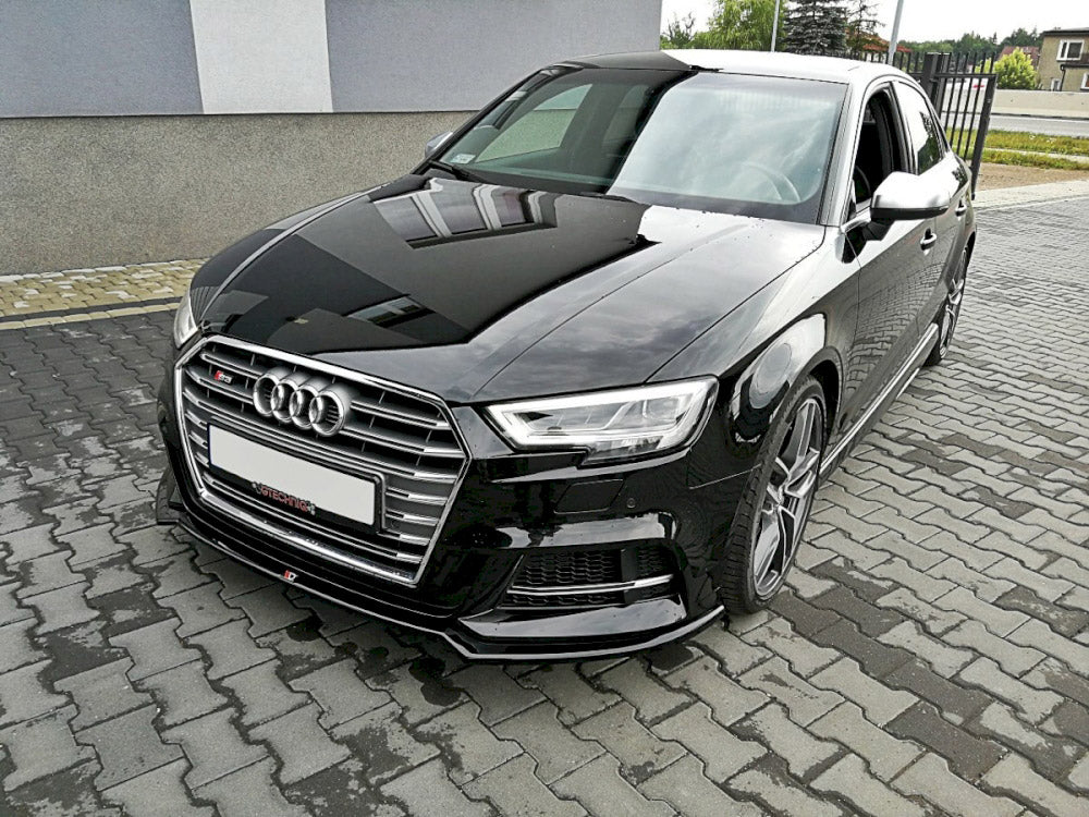 Maxton Design Front Splitter V.2 Audi S3 / A3 S-line 8v Facelift Sedan (2016-2020) - Wayside Performance 