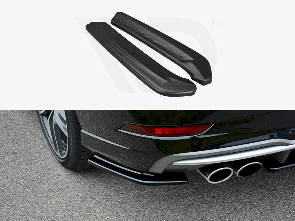 Maxton Design Rear Side Splitters Audi S3 / A3 S-line 8v Fl Sedan - Wayside Performance 