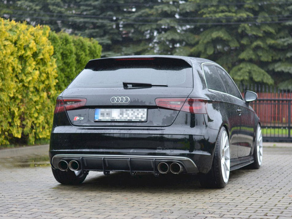 Maxton Design Rear Diffuser Audi S3 / A3 S-line 8v Hatchback / Sportback (2012-2016) - Wayside Performance 