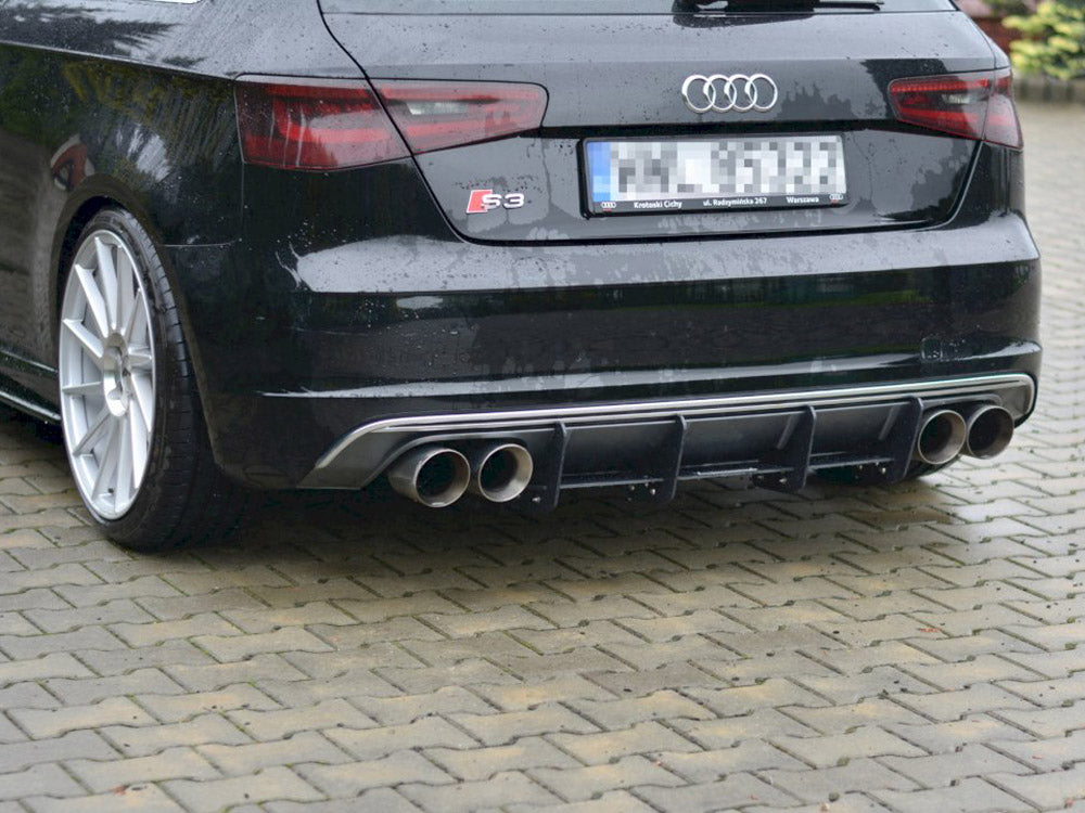 Maxton Design Rear Diffuser Audi S3 / A3 S-line 8v Hatchback / Sportback (2012-2016) - Wayside Performance 