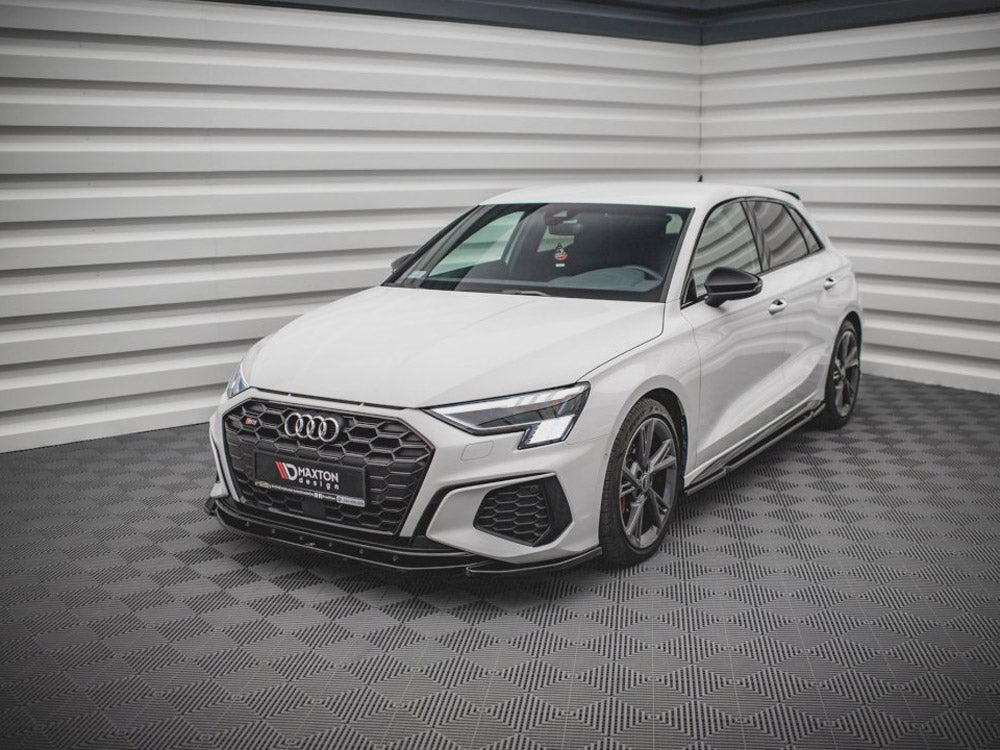 Maxton Design Front Splitter V.4 Audi S3 / A3 S-line 8y (2020-) - Wayside Performance 