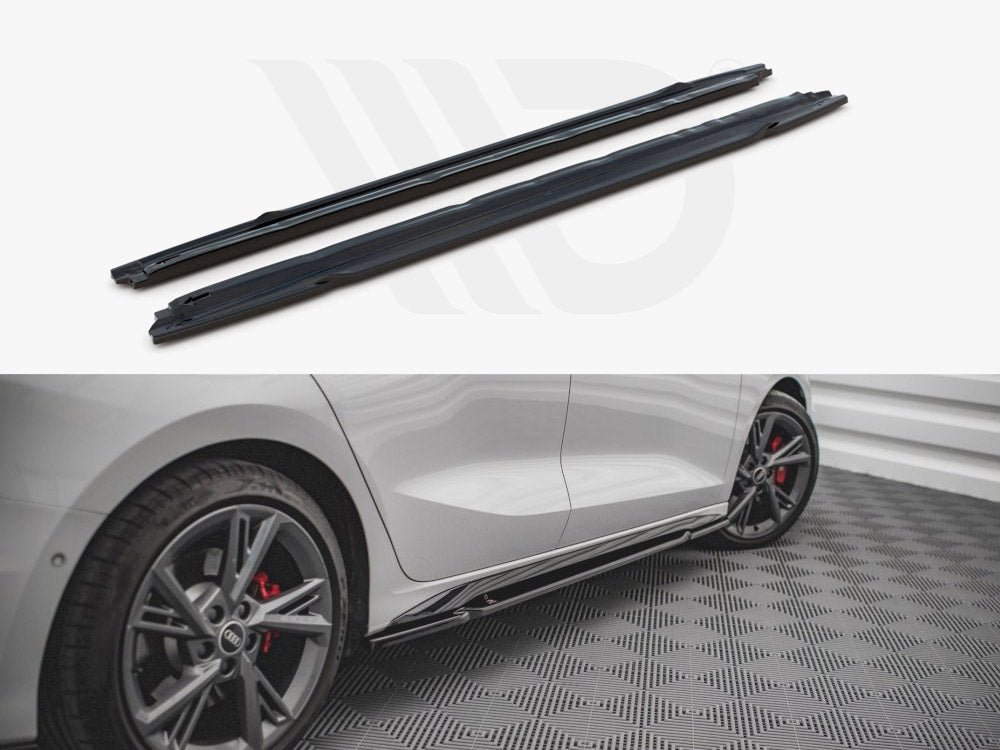 Maxton Design Side Skirts Diffusers Audi S3 / A3 S-line 8y (2020-) - Wayside Performance 
