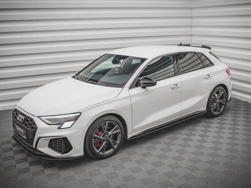 Maxton Design Street Pro Side Skirts Diffusers Audi S3 / A3 S-line 8y (2020-) - Wayside Performance 