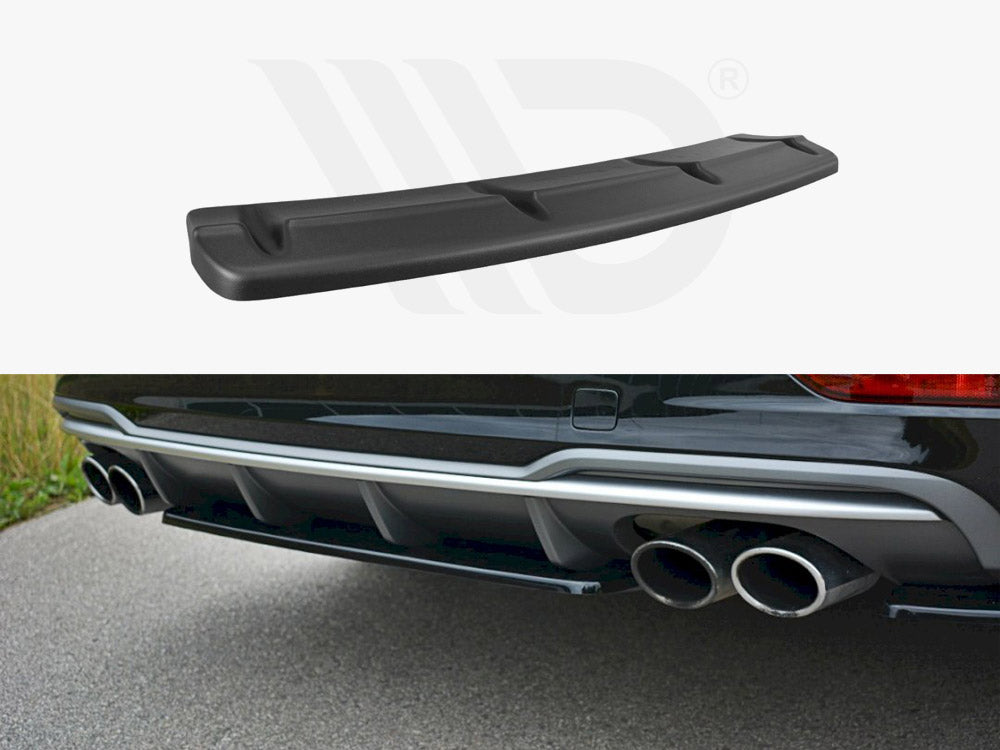 Maxton Design Central Rear Splitter Audi S3 8v Fl Sedan (2017-) - Wayside Performance 
