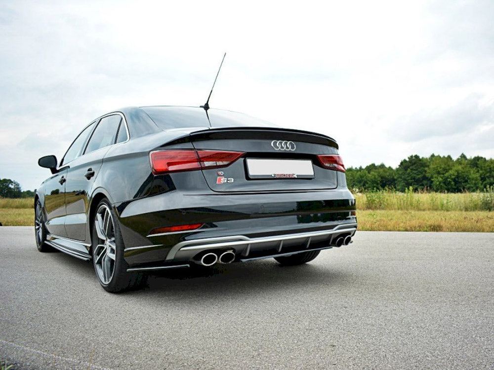 Maxton Design Central Rear Splitter Audi S3 8v Fl Sedan (2017-) - Wayside Performance 