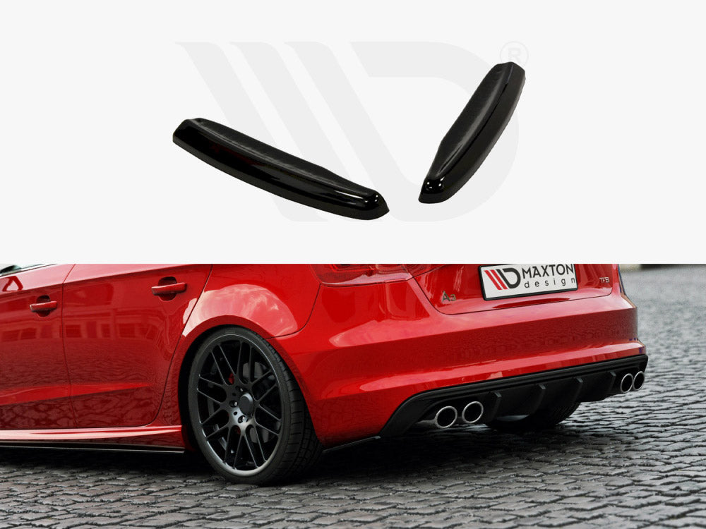 Maxton Design Rear Side Splitters Audi S3 / A3 S-line 8v Hatchback / Sportback - Wayside Performance 