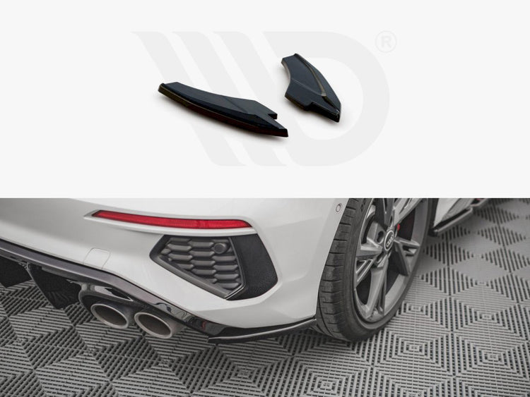 Rear Side Splitters V.2 Audi S3 Sportback 8Y - Wayside Performance 