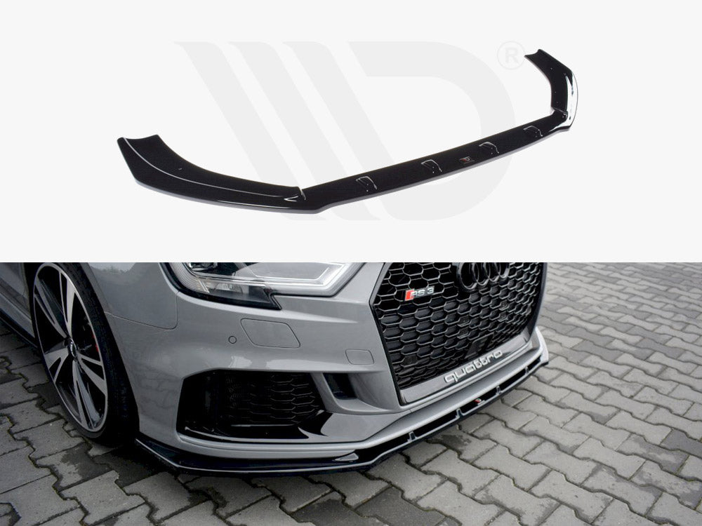 Maxton Design Front Splitter V.1 Audi Rs3 8v Facelift Sedan (2017-20) - Wayside Performance 