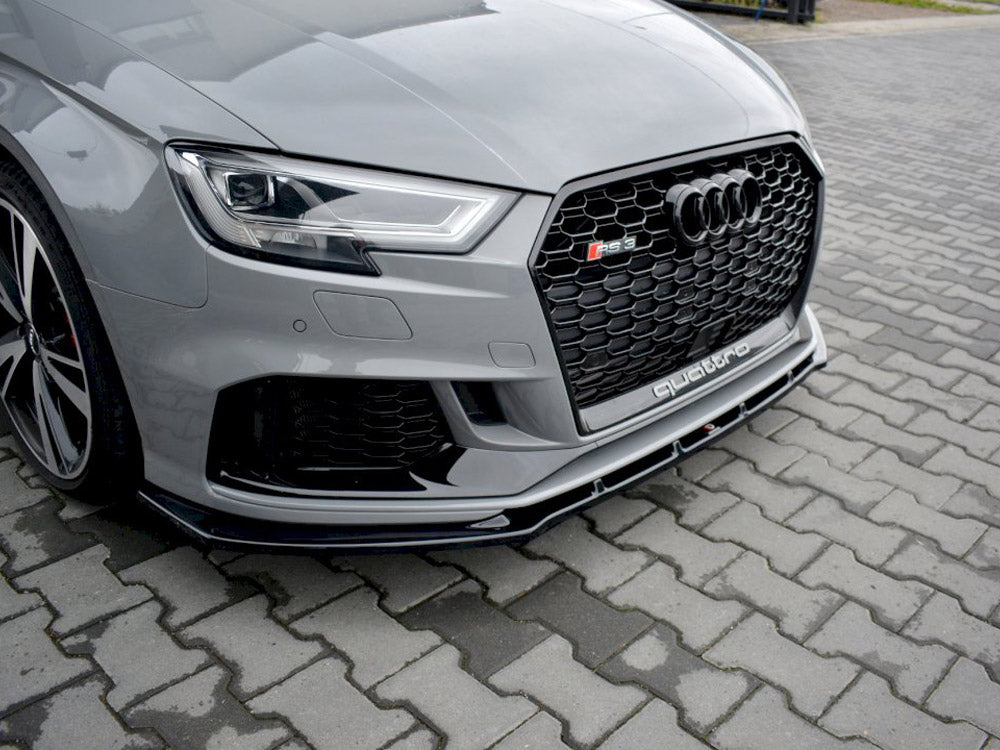 Maxton Design Front Splitter V.1 Audi Rs3 8v Facelift Sedan (2017-20) - Wayside Performance 