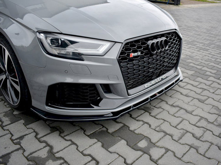 Maxton Design Front Splitter V.1 Audi Rs3 8v Facelift Sedan (2017-20) - Wayside Performance 