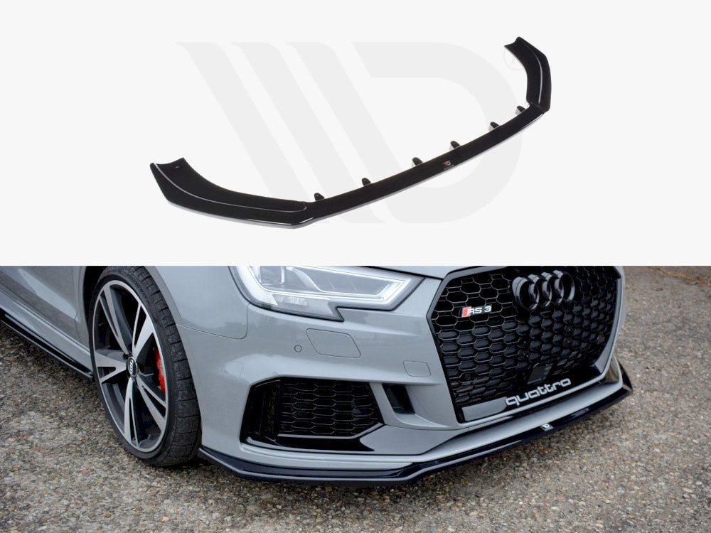 Maxton Design Front Splitter V.2 Audi Rs3 8v Facelift Sedan (2017-20) - Wayside Performance 