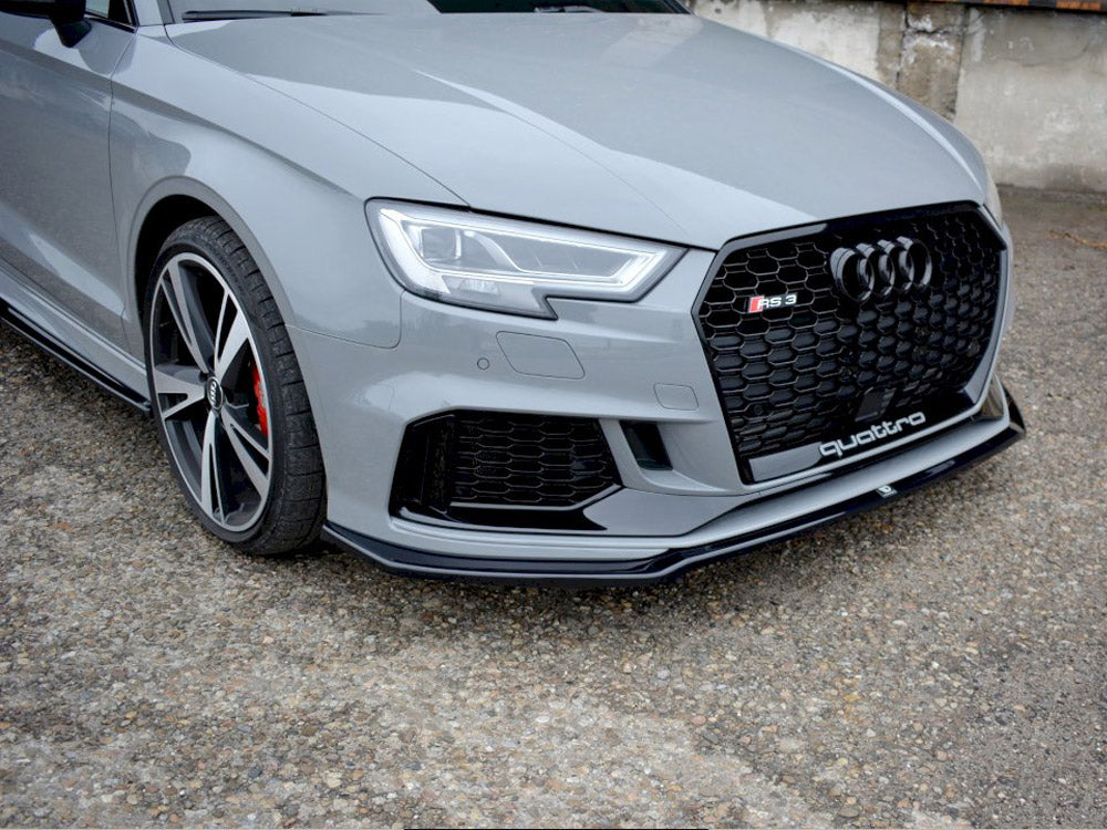 Maxton Design Front Splitter V.2 Audi Rs3 8v Facelift Sedan (2017-20) - Wayside Performance 