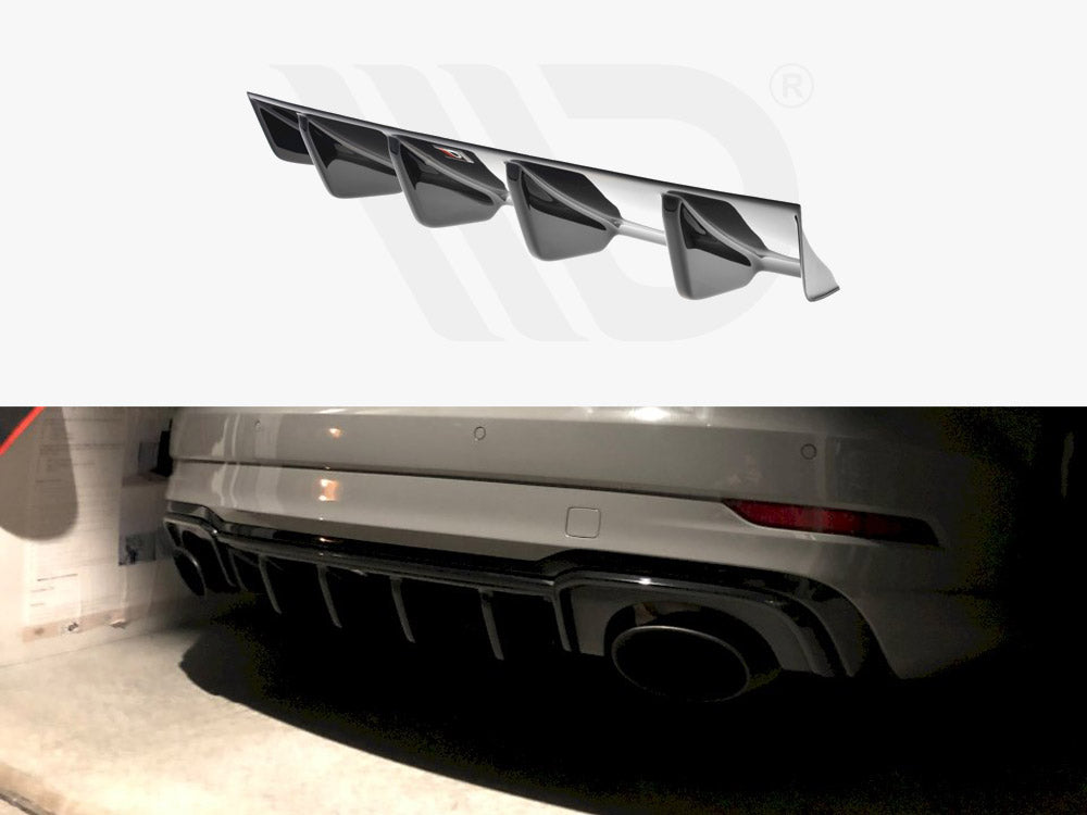 Maxton Design Rear Diffuser Audi Rs3 8v Facelift Sedan (2017-20) - Wayside Performance 