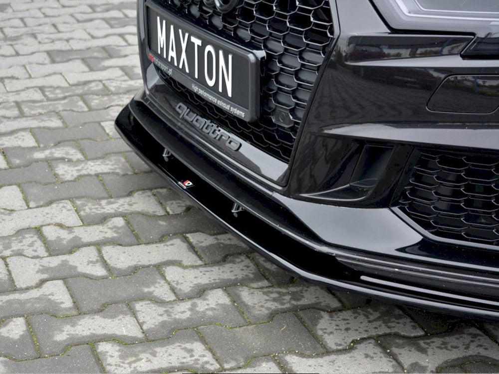 Maxton Design Front Splitter V.1 Audi Rs3 8v Facelift Sportback (2017 - 20) - Wayside Performance 