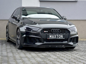 Maxton Design Front Splitter V.1 Audi Rs3 8v Facelift Sportback (2017 - 20) - Wayside Performance 