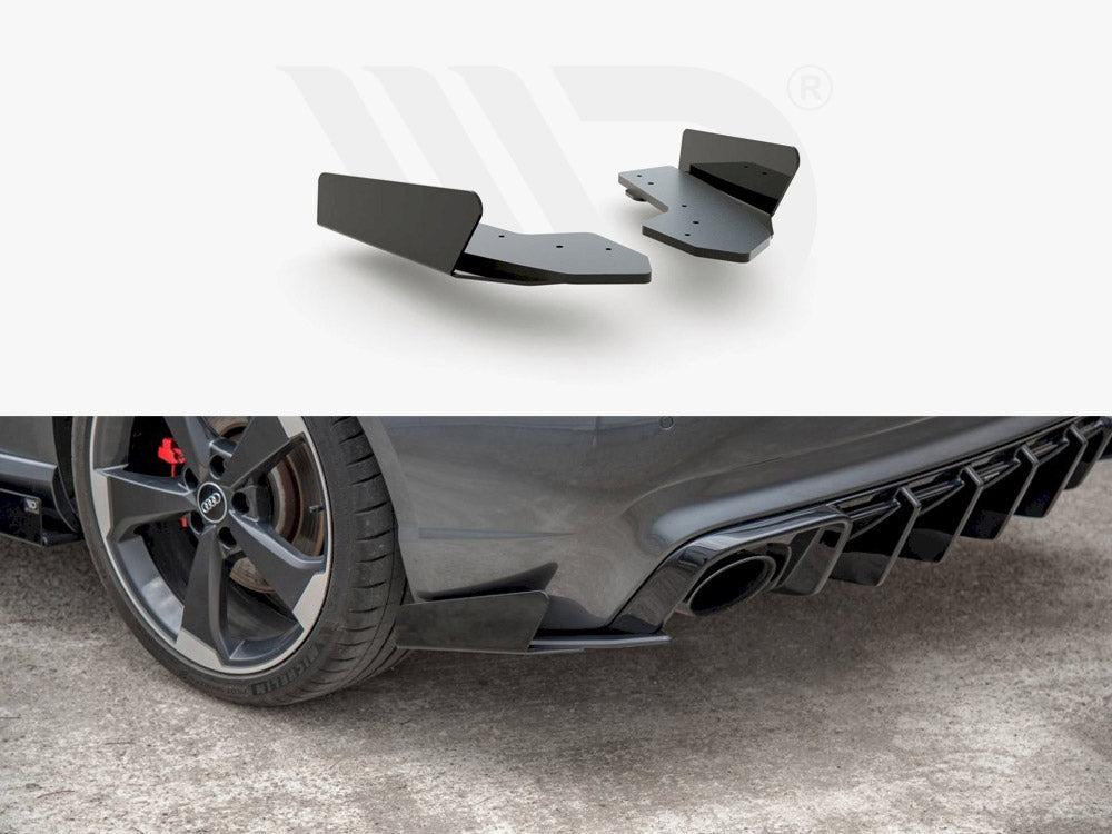 Maxton Design Racing Rear Side Splitters (+flaps) Audi Rs3 8v Sportback (2015-2016) - Wayside Performance 