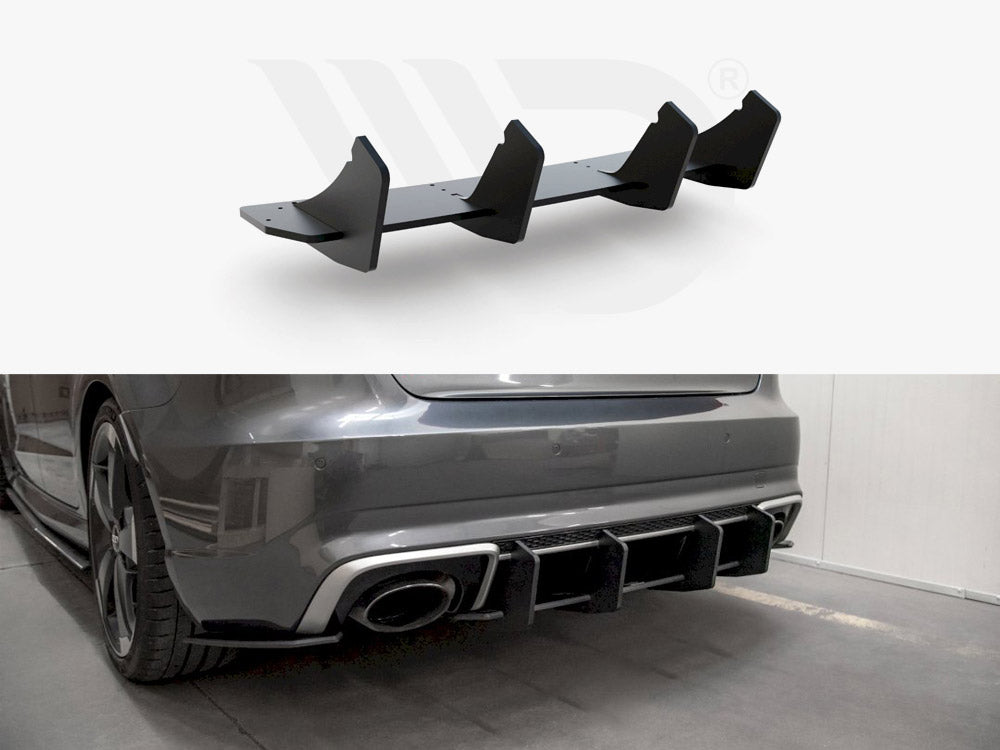 Maxton Design Racing Rear Diffuser V2 Audi Rs3 8v Sportback (2015-2016) - Wayside Performance 