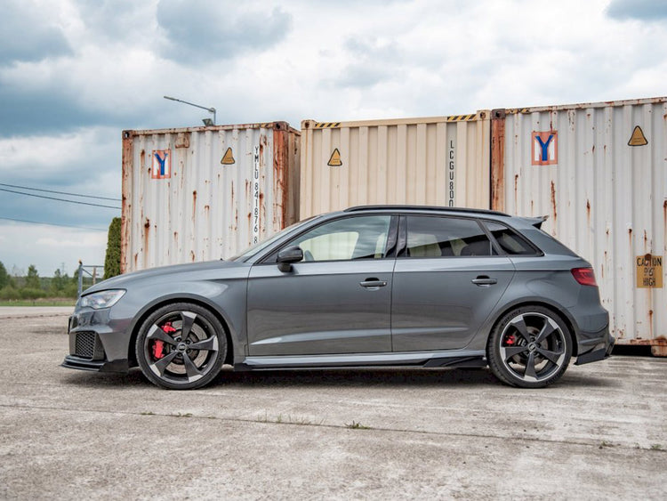 Maxton Design Racing Side Skirt Splitters (+flaps) Audi Rs3 8v Sportback (2015-2016) - Wayside Performance 