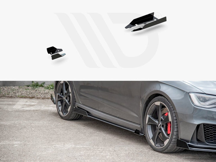 Maxton Design Side Skirt Flaps Audi Rs3 8v Sportback (2015-2016) - Wayside Performance 